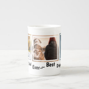 World's Best Dog Dad Personalised Pet Photo Bone China Mug