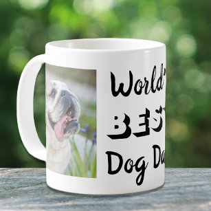 World's Best Dog Dad Personalised Photos Coffee Mug