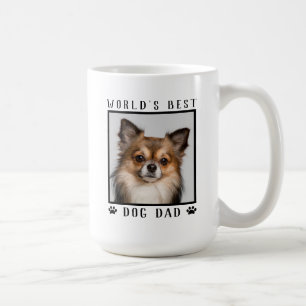 World's Best Dog Dad with Your Dog's Photo Coffee Mug