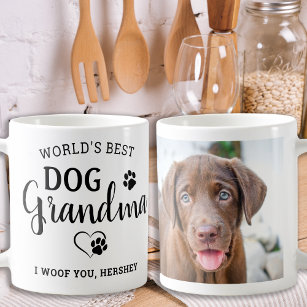 World's Best Dog Grandma Personalised Pet Photo Coffee Mug