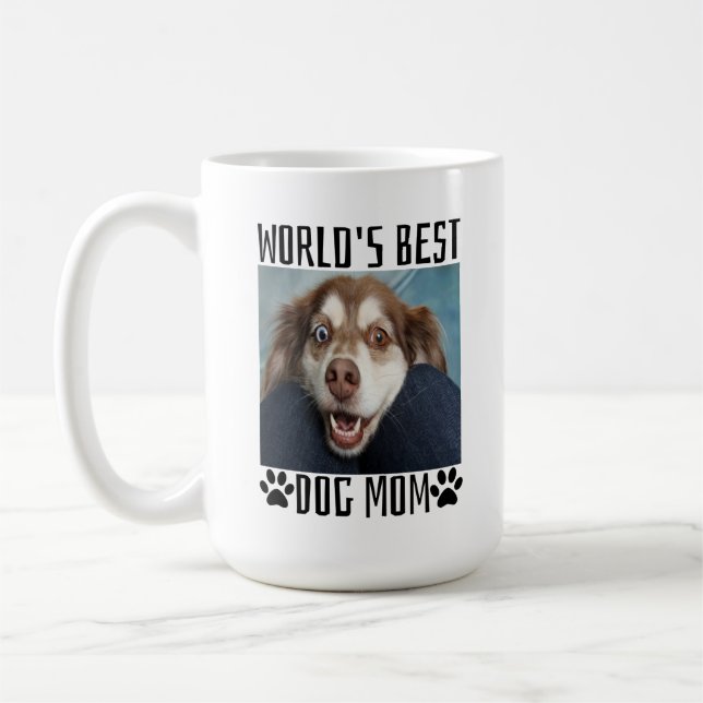Worlds Best Dog Mum  Coffee Mug (Left)