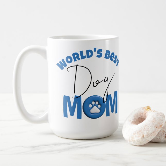 World's Best Dog Mum Coffee Mug (With Donut)