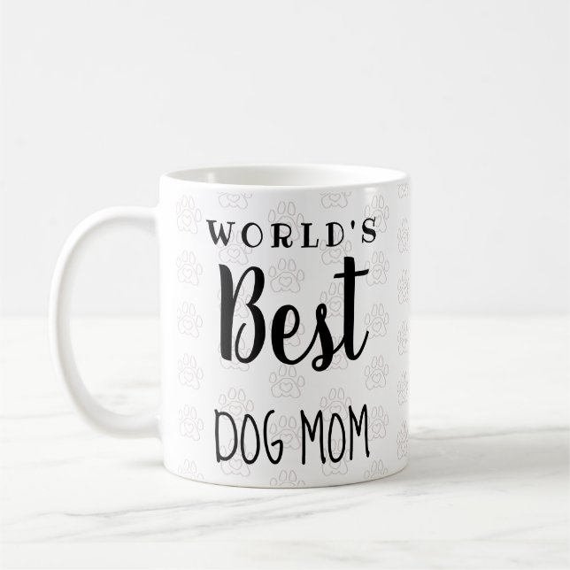 World's Best Dog Mum - Customisable Coffee Mug (Left)