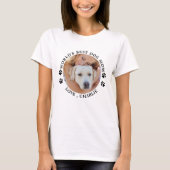 World's Best Dog Mum Cute Personalised Pet Photo T-Shirt (Front)