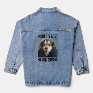 Worlds Best Dog Mum Denim Jacket