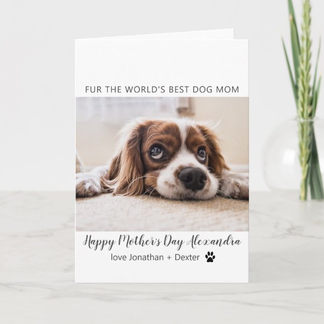 World's Best Dog Mum| Mother's Day Card (Front)