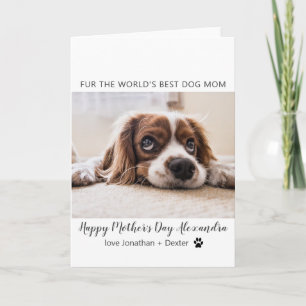 World's Best Dog Mum  Mother's Day Card