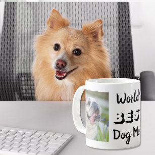 World's Best Dog Mum Personalised Photos Coffee Mug