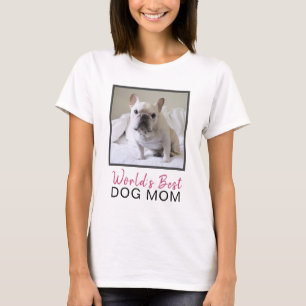World's Best Dog Mum Square Dog Photo T-Shirt