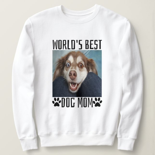 Worlds Best Dog Mum Sweatshirt (Design Front)