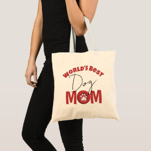 World's Best Dog Mum Tote Bag