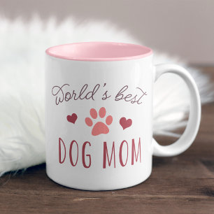 World's Best Dog Mum Two-Tone Coffee Mug