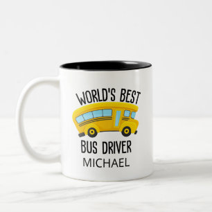 World's Best Driver Two-Tone Coffee Mug
