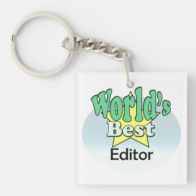 World's best Editor Key Ring (Front)