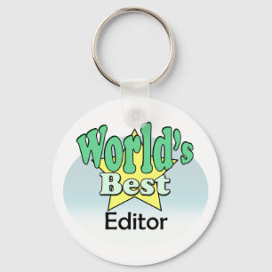 World's Best Editor Key Ring