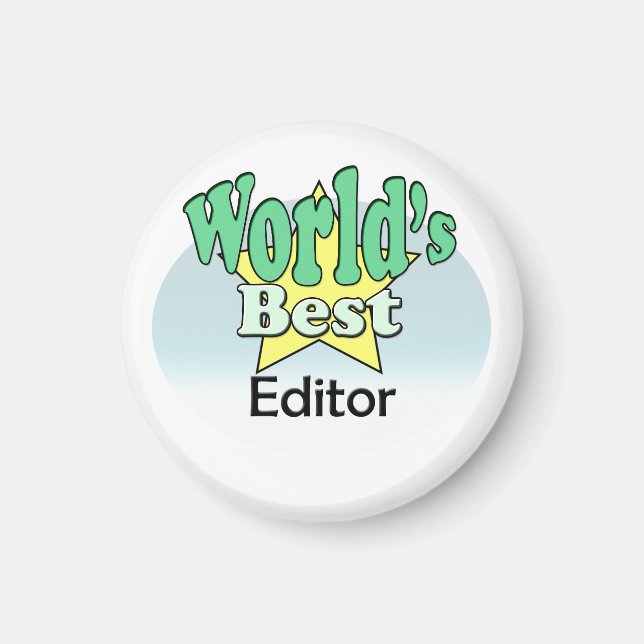 World's Best Editor Magnet (Front)