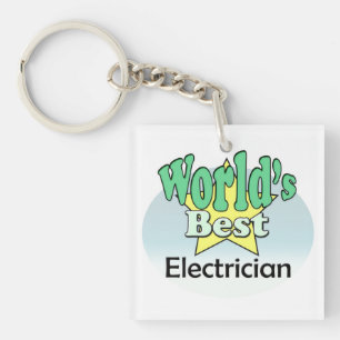 World's Best Electrician Key Ring