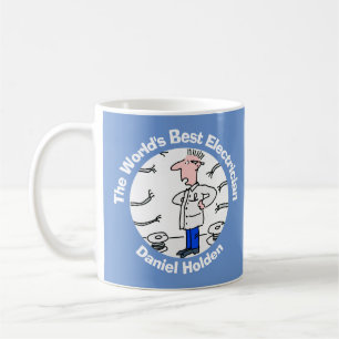 World's Best Electrician to Personalise Coffee Mug