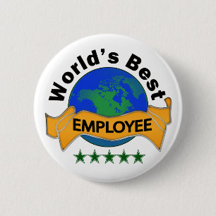 World's Best Employee 6 Cm Round Badge