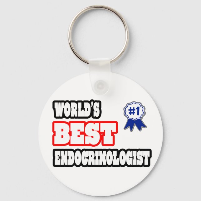 World's Best Endocrinologist Key Ring (Front)