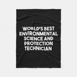 Worlds Best Environmental Science And Protection Fleece Blanket