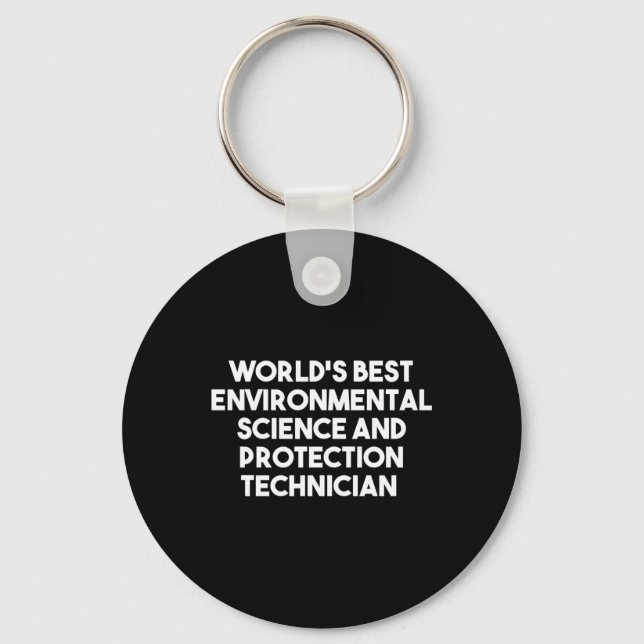 Worlds Best Environmental Science And Protection Key Ring (Front)