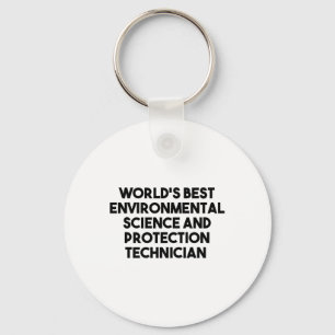 Worlds Best Environmental Science Protection Techn Key Ring
