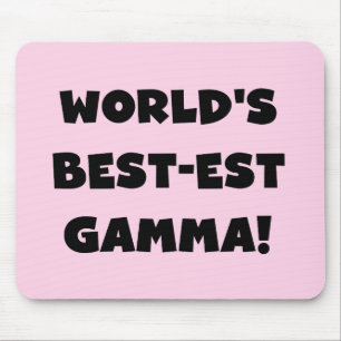 World's Best-est Gamma Black and White Mouse Mat