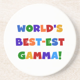 World's Best-est Gamma Bright Colours Gifts Coaster
