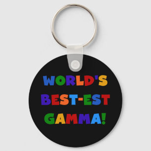 World's Best-est Gamma Bright Colours Gifts Key Ring