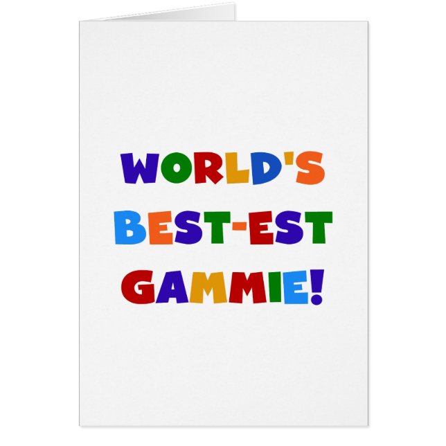 World's Best-est Gammie Bright Colours Gifts (Front)