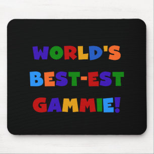 World's Best-est Gammie Bright Colours Gifts Mouse Mat