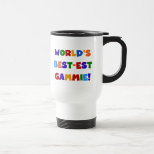 World's Best-est Gammie Bright Colours Gifts Travel Mug