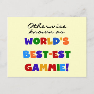 World's Best-est Gammie T-shirts and Gifts Postcard