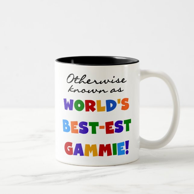 World's Best-est Gammie T-shirts and Gifts Two-Tone Coffee Mug (Right)