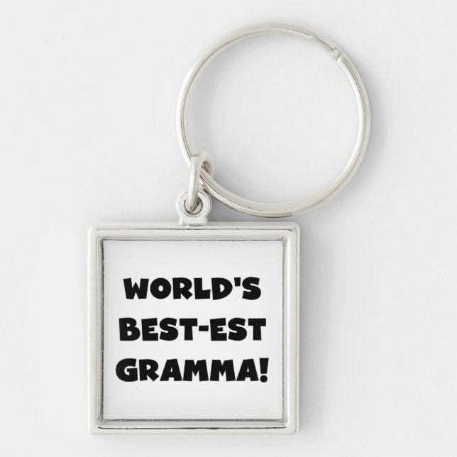 World's Best-est Gramma Black or White Key Ring (Front)