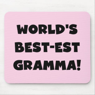 World's Best-est Gramma Black or White Mouse Mat