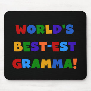 World's Best-est Gramma Bright Colours Mouse Mat