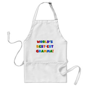 World's Best-est Gramma Bright Colours Standard Apron