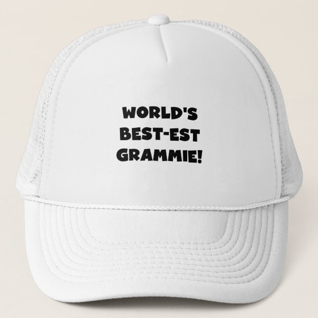 World's Best-est Grammie Black or White Gifts Trucker Hat (Front)
