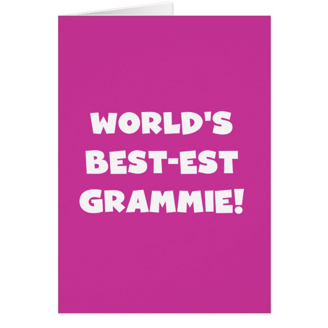 World's Best-est Grammie White T-shirts and Gifts (Front)