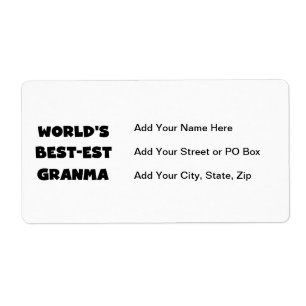 World's Best-est Granma Black and White