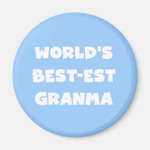 World's Best-est Granma Black and White Magnet