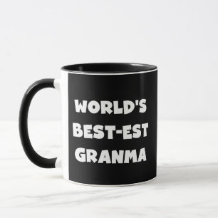World's Best-est Granma Black and White Mug