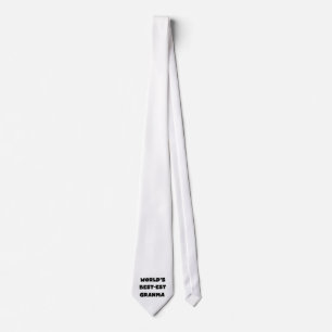 World's Best-est Granma Black and White Tie