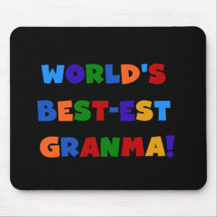 World's Best-est Granma Bright Colours Mouse Mat