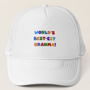 World's Best-est Granma Bright Colours Trucker Hat