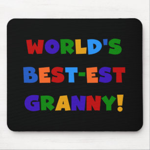 World's Best-est Granny Bright Colours Mouse Mat