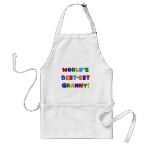 World's Best-est Granny Bright Colours Standard Apron
