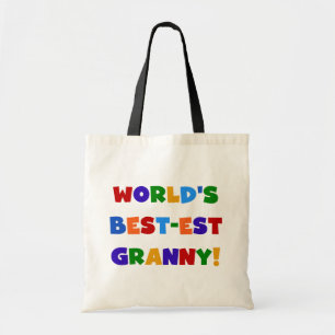 World's Best-est Granny Bright Colours Tote Bag
